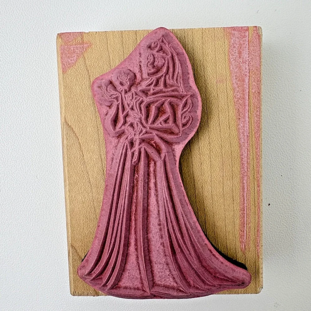 Disney Sleeping Beauty Wooden Rubber Stamp‎ 3.5